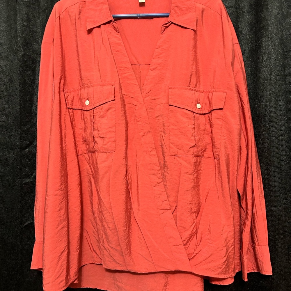 NWT Terra Sky surplice top